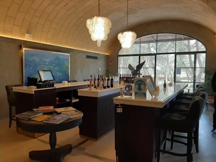 Weinverkostung von Finca Biniagual und verschiedene Tapas in der Vinoteca Biniagual