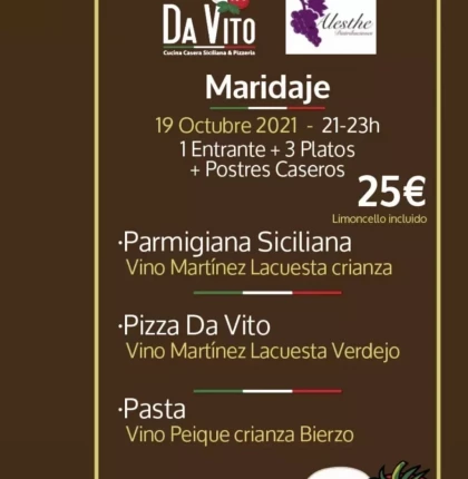 Maridaje italiano en Da Vito